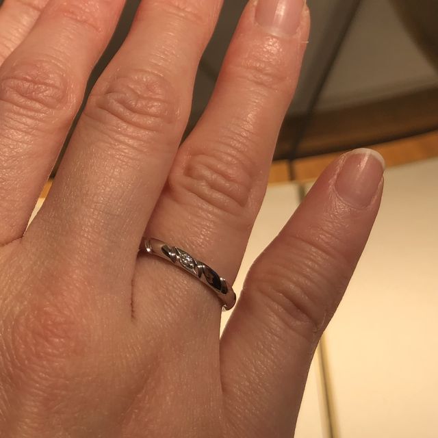 【ショーメ(CHAUMET)の口コミ】 ショーメのトルサード、ひとつダイヤです。最終的に8個ダイヤにしました。…