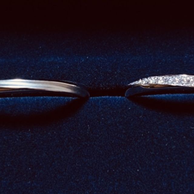 【銀座ダイヤモンドシライシの口コミ】 種類が豊富で、様々なタイプの指輪を試すことができました。結婚指輪です…