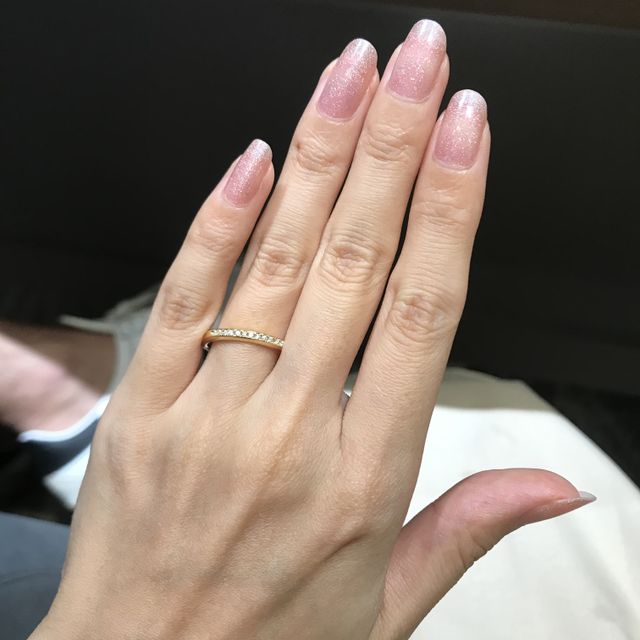 【ラザール ダイヤモンド(LAZARE DIAMOND)の口コミ】 インターネットにはゴールドの結婚指輪が載っていなかったので心配でした…