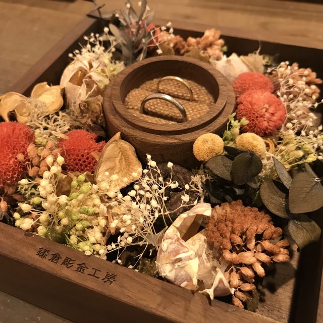 【鎌倉彫金工房の口コミ】 2人でいたから手作りできるという所に惹かれました。更に鎌倉に店舗がある…