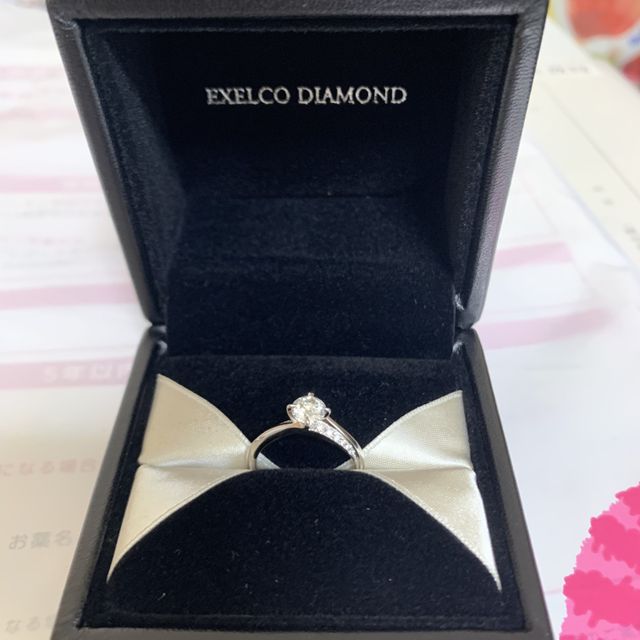 【エクセルコダイヤモンド(EXELCO DIAMOND)の口コミ】 いくつかのお店を見て、ダイヤが1番綺麗だったのと、店員の接客が丁寧で説…