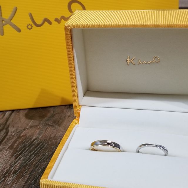 【ケイウノ ブライダル(K.UNO BRIDAL)の口コミ】 あらかじめネットでどんな形がいいかを調べて、主人が気に入ったケイウノ…