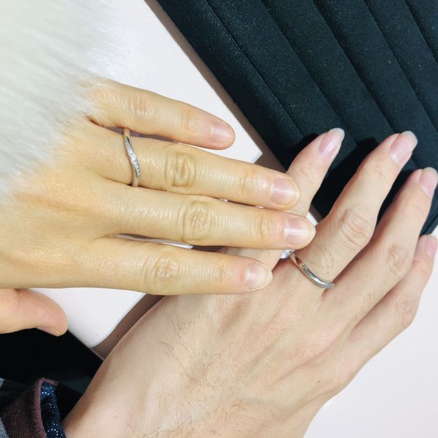 【TRECENTI(トレセンテ)の口コミ】 指への着け心地がとても良く、フィットしやすいです。初めて左手の薬指に…