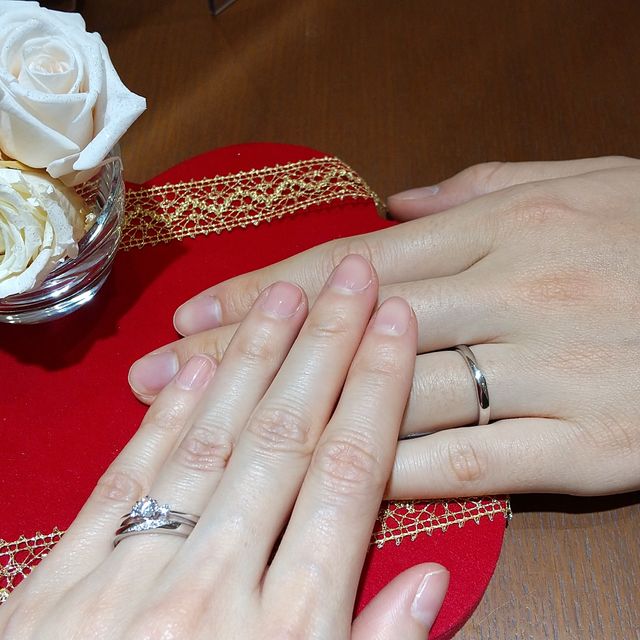 【TRECENTI(トレセンテ)の口コミ】 試着前、婚約指輪は1粒ダイヤで考えていましたが、引っ掛かりが気になって…