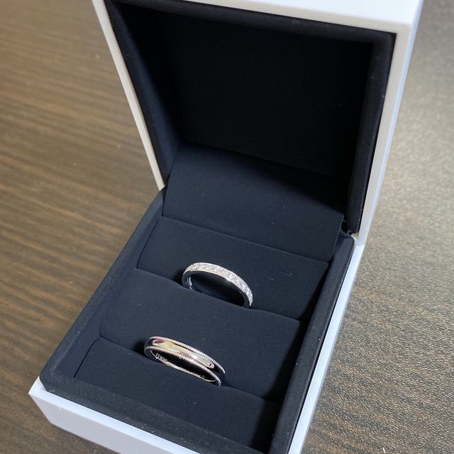 【FOREVERMARK(フォーエバーマーク)の口コミ】 デザインと使いやすさが決め手でした。細いハーフエタニティーではなく、…