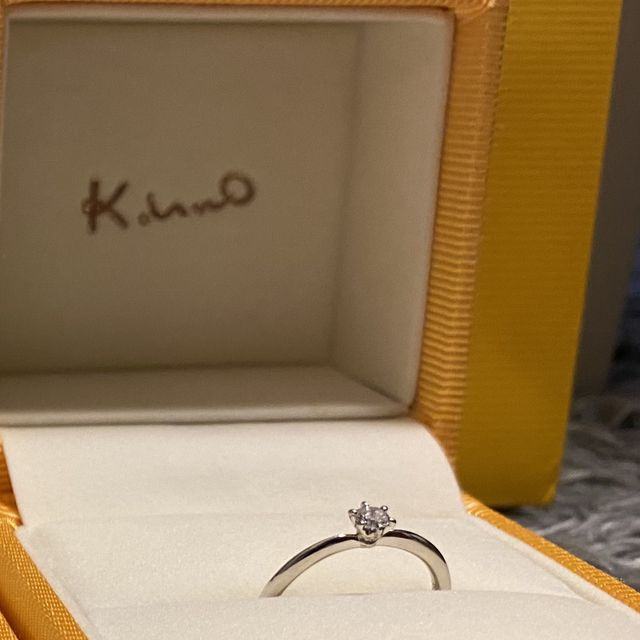 【ケイウノ ブライダル(K.UNO BRIDAL)の口コミ】 結婚指輪と合わせて選びました。それと料金が良心的だったのが最終的な決…