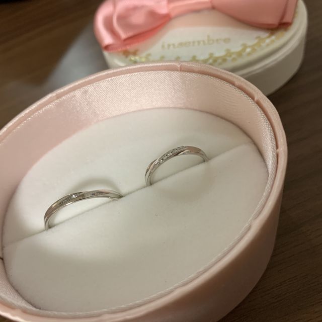 【insembre(インセンブレ)の口コミ】 デザインが可愛くて一目惚れしました。また、素材がプラチナなのに値段が…