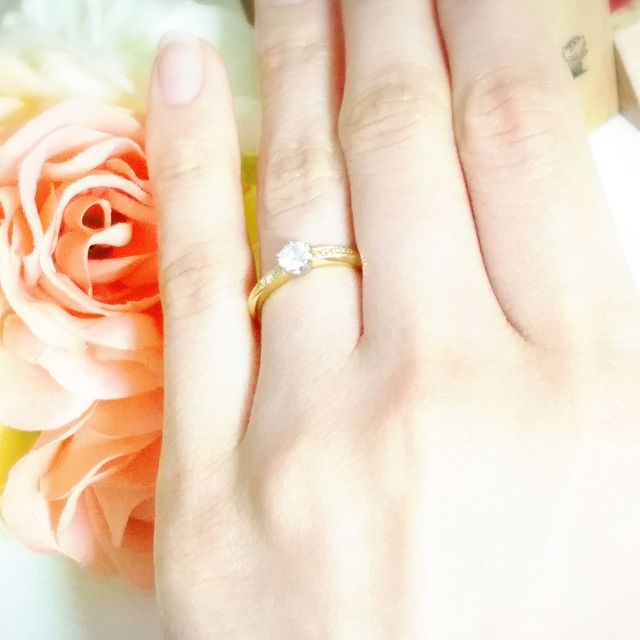 【ENUOVE(イノーヴェ)の口コミ】 婚約指輪はいらないと言っていたのに、主人が内緒で作ってくれていました…