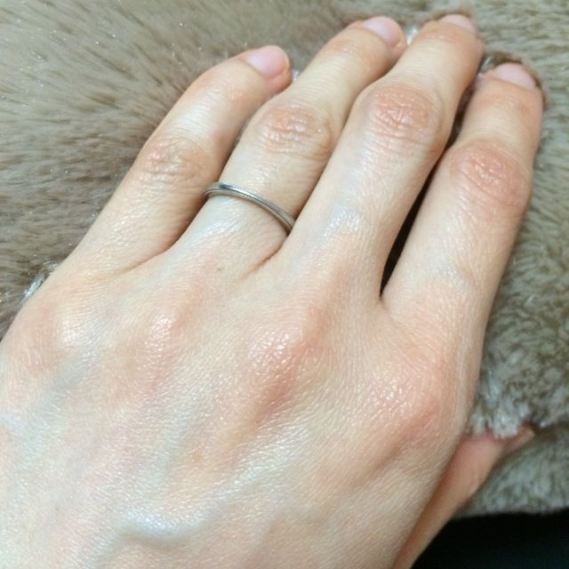 【agete(アガット)の口コミ】 昔からアガットがすきで、結婚指輪はこちらで、と思っていました。その夢…