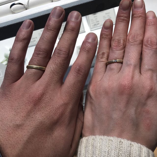 【【閉業】フラー・ジャコー(FURRER-JACOT)の口コミ】 指輪はゴールドとプラチナが合わさったデザインです。つけ心地が良く、か…