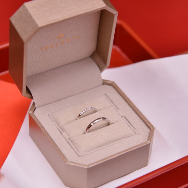 【TRECENTI(トレセンテ)の口コミ】 シンプルでダイヤモンドが一連についているデザインがよく、店内をとても…