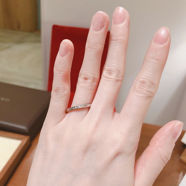 【TRECENTI(トレセンテ)の口コミ】 抜群のつけ心地でした！やはり付けてみなければ、指輪は分からないなと思…