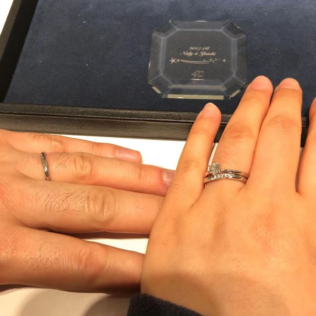 【4℃ BRIDAL(ヨンドシーブライダル)の口コミ】 素材、価格のバランス感。同価格帯で欧米製品は良いもの買えない。婚約指…