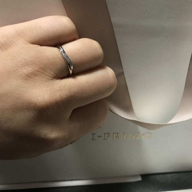 【アイプリモ(I-PRIMO)の口コミ】 指輪について、デザインも価格帯もわからなかった私達に、時間をかけて色…