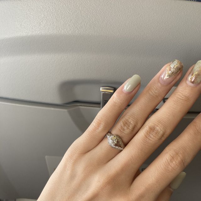 【ヴァン クリーフ＆アーペル(Van Cleef & Arpels)の口コミ】 特にわたしから注文はなく、彼が選んでくれました。もともと、普段使いで…