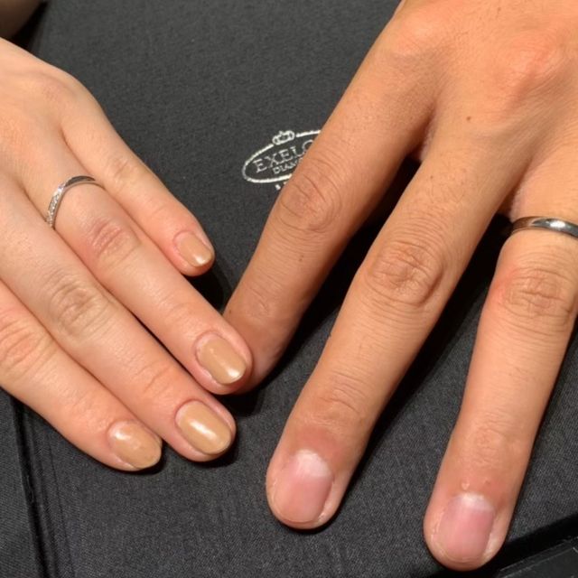 【エクセルコダイヤモンド(EXELCO DIAMOND)の口コミ】 華奢なデザインで、手が綺麗にみえるものを探していました。色々と試着さ…