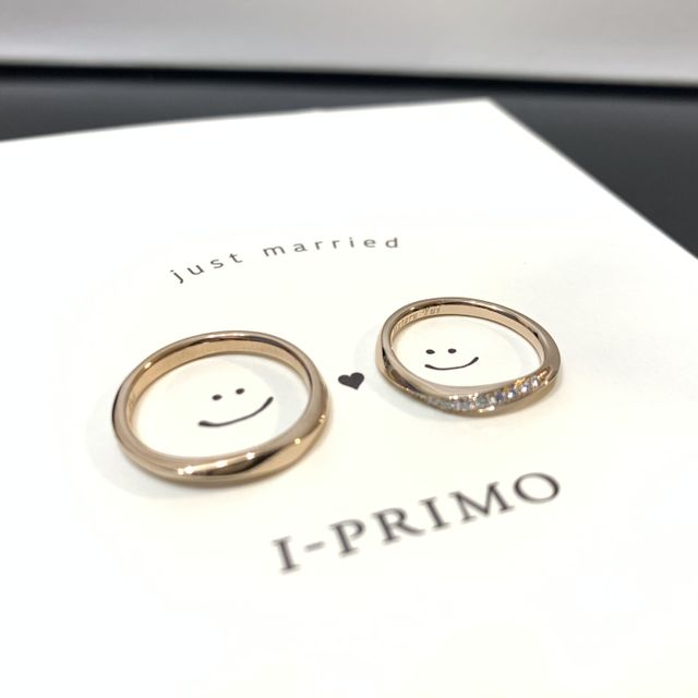 【アイプリモ(I-PRIMO)の口コミ】 真っ直ぐにダイアモンドがあしらわれているものは好みではなく、選んだも…