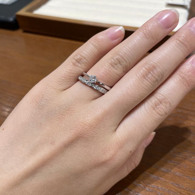 【TRECENTI(トレセンテ)の口コミ】 デザインも品があり素敵でしたが、なにより指輪のつけ心地がすごく良くて…