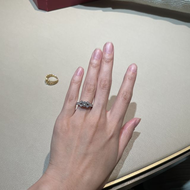 【カルティエ(Cartier)の口コミ】 カルティエのバレリーナ1ctです。
1ct以上になると、サイドアームにもダイ…