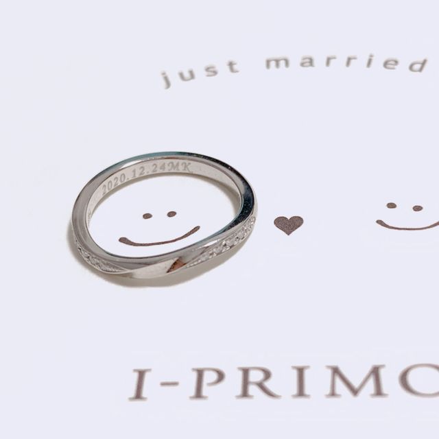 【アイプリモ(I-PRIMO)の口コミ】 彼と店頭で複数試着させていただき、見た目の繊細な美しいデザインとフィ…