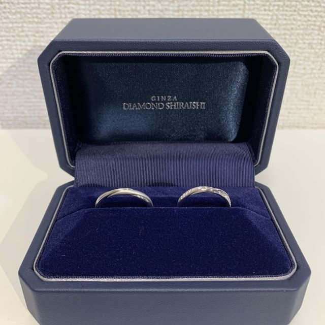【銀座ダイヤモンドシライシの口コミ】 自分たちの思っていたデザインに近く、とても可愛かったのが1番の決めてで…