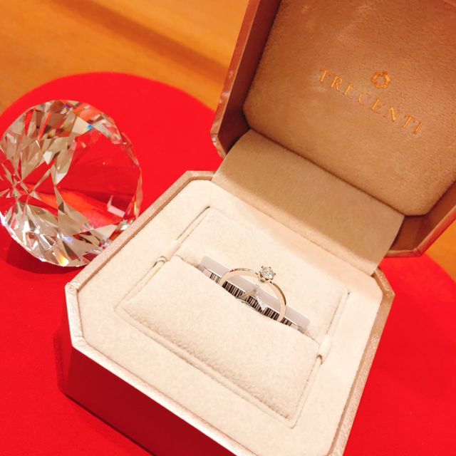 【TRECENTI(トレセンテ)の口コミ】 〈着け心地〉こだわりの角がないリングで、とても着け心地が良かったです…