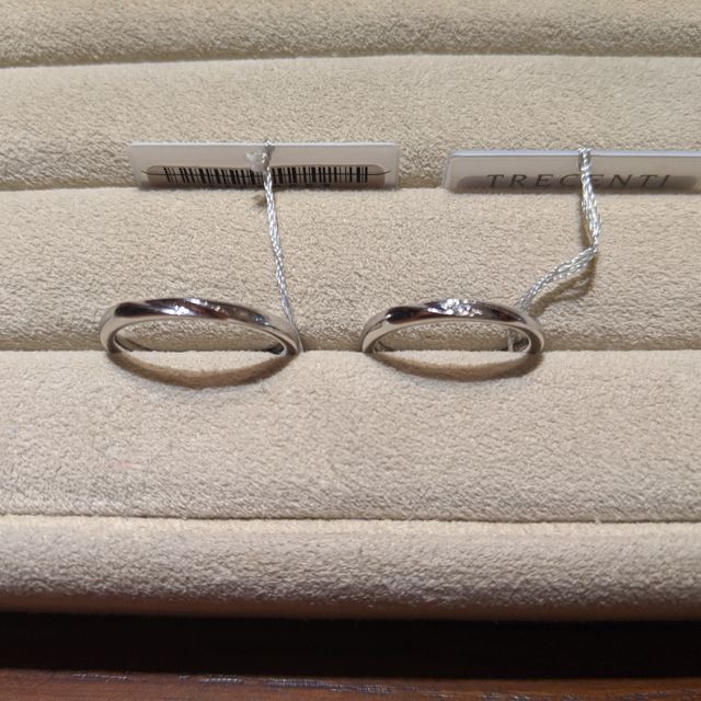 【TRECENTI(トレセンテ)の口コミ】 トレセンテさん独自の特徴だという指輪の付け心地の体験にとても感動しま…