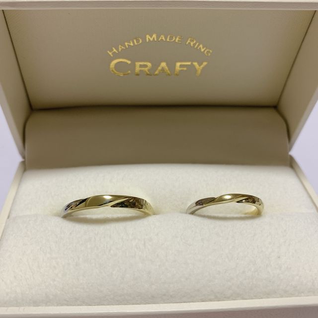 【CRAFY(クラフィ)の口コミ】 既製品だと互いの要望が叶わず、ただ、結婚指輪だし同じデザインがいいよ…