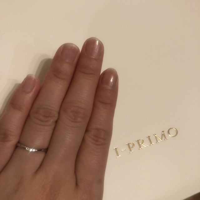 【アイプリモ(I-PRIMO)の口コミ】 指が短いので細身を選びました！たくさんのゆびわがあるなかでも柔らかい…