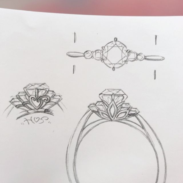 【ケイウノ ブライダル(K.UNO BRIDAL)の口コミ】 完全なオーダーメイドで作って下さるので、世界に一つしかない大切な指輪…