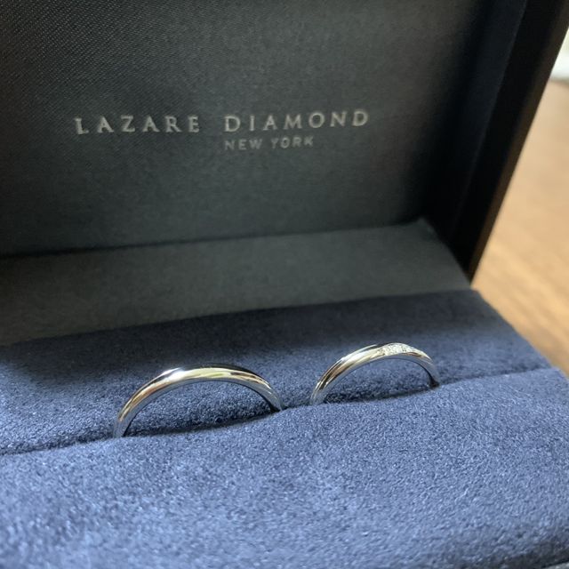 【ラザール ダイヤモンド(LAZARE DIAMOND)の口コミ】 ペアリングで、ストレートタイプのものを探していました。他店舗も行き、…