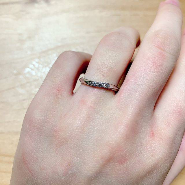 【銀座ダイヤモンドシライシの口コミ】 ホームページであらかじめ何点か候補を決め、さらに店員さんがおすすめし…