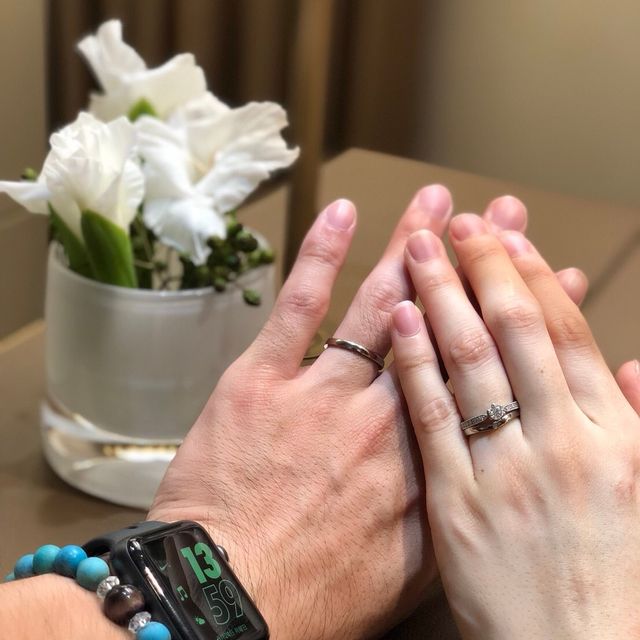 【カルティエ(Cartier)の口コミ】 結婚指輪はカルティエがいいと憧れがありました。実際に指輪を見に行くと…