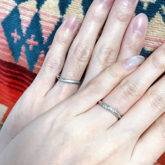 【ケイウノ ブライダル(K.UNO BRIDAL)の口コミ】 こだわりが強い私達ですが、職人さんがデザイン画を書いてくれ、自分達だ…