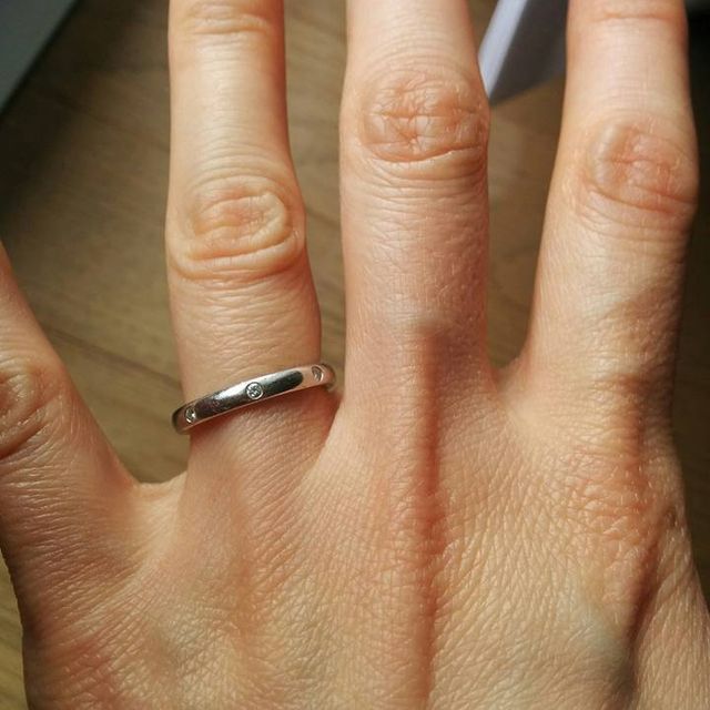 【ヴァン クリーフ＆アーペル(Van Cleef & Arpels)の口コミ】 せっかくの結婚指輪なので、ハイブランドのもので探しました。
ヴァンクリ…