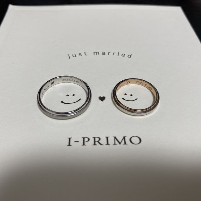 【アイプリモ(I-PRIMO)の口コミ】 色々見て悩みましたが、やっぱり指輪のデザイン！シンプルで可愛い！
真っ…