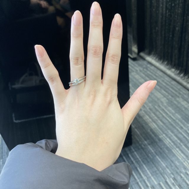 【ラザール ダイヤモンド(LAZARE DIAMOND)の口コミ】 SNSで見かけてからずっと気になっており、一番最初に試着させていただきま…