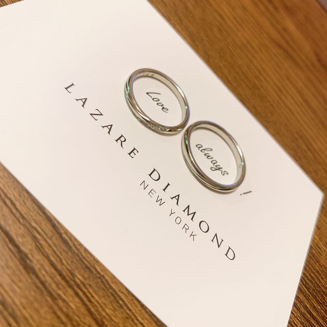 【ラザール ダイヤモンド(LAZARE DIAMOND)の口コミ】 少しウェーブのかかったシンプルなものを探していたのですが、実際に試着…