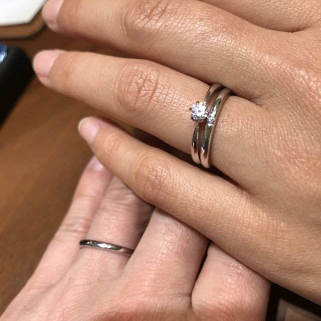 【TRECENTI(トレセンテ)の口コミ】 ペアであることと普段使いと重ね付けが良い感じになることを大事に選びま…