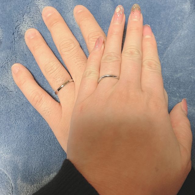 【銀座ダイヤモンドシライシの口コミ】 家族におしえてもらって、銀座ダイアモンドシライシさんのサイトで結婚指…