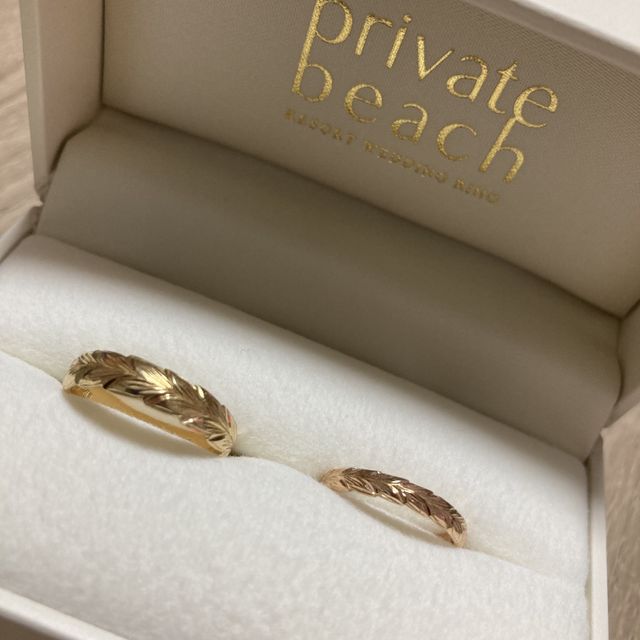 【PRIVATE BEACH(プライベートビーチ)の口コミ】 初めに指輪を見せてもらった時すごく可愛くて目に止まりいざ付けてみると…
