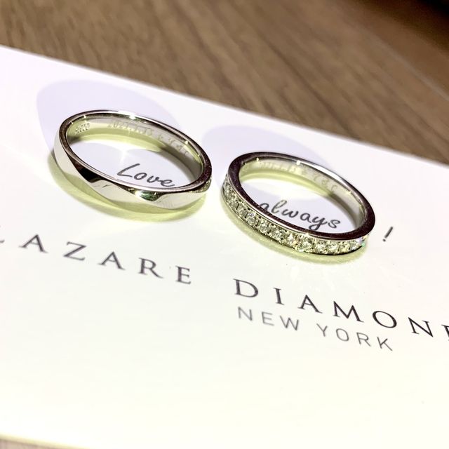 【ラザール ダイヤモンド(LAZARE DIAMOND)の口コミ】 様々なブランドと悩みましたが、ダイヤモンドの輝きや質が決め手でした。…