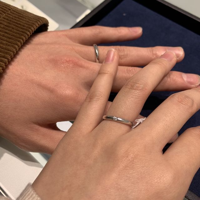 【4℃ BRIDAL(ヨンドシーブライダル)の口コミ】 プラチナの純度を選ぶことができ、金属アレルギーのある人には最適だと思…