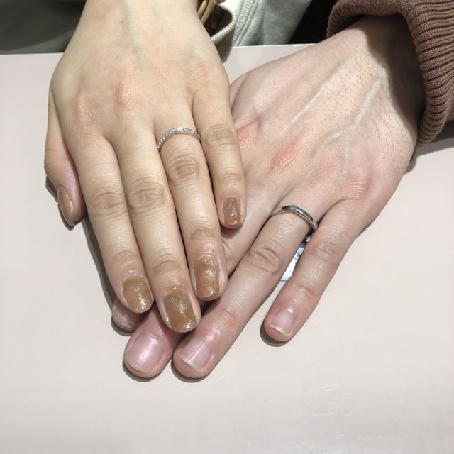 【TRECENTI(トレセンテ)の口コミ】 レディースのV字の可愛いデザインが決め手です
メンズもさりげないV字なの…