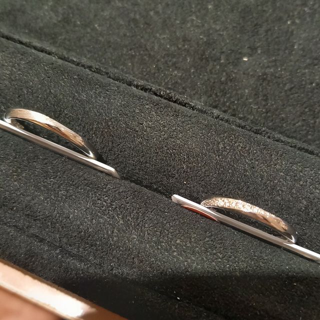 【TRECENTI(トレセンテ)の口コミ】 結婚指輪を見に行った1番初めのお店でした。他のお店も見に行く予定でした…