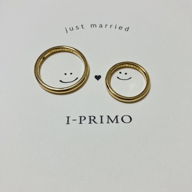 【アイプリモ(I-PRIMO)の口コミ】 シンプルながらリングの細さ、内側の宝石や文字など色々と細かく選べたの…