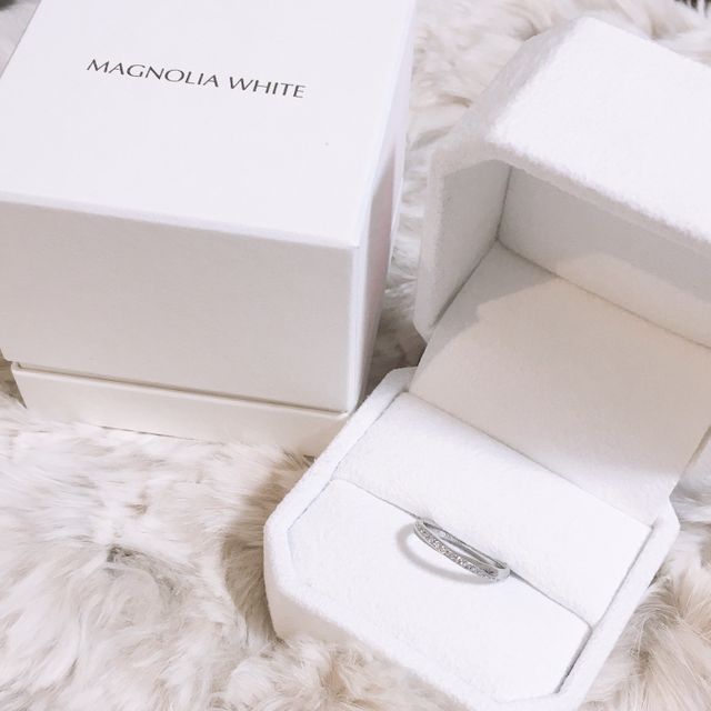 【MAGNOLIA WHITE JEWELRY(マグノリアホワイトジュエリー)の口コミ】 華美にならない指輪がよくて、ダイヤはなくていいかなと思っていたのです…