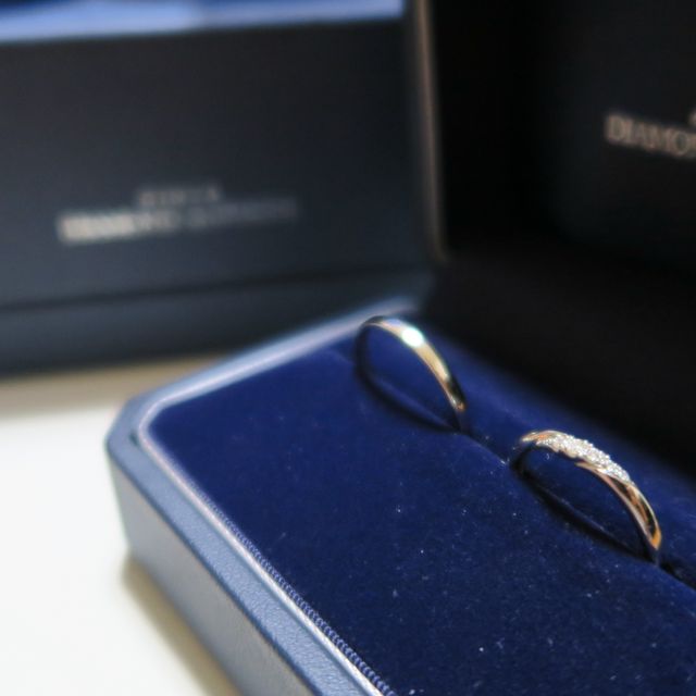 【銀座ダイヤモンドシライシの口コミ】 ダイヤの輝きで決めました。ダイヤモンドシライシの技術で、完全埋め込み…