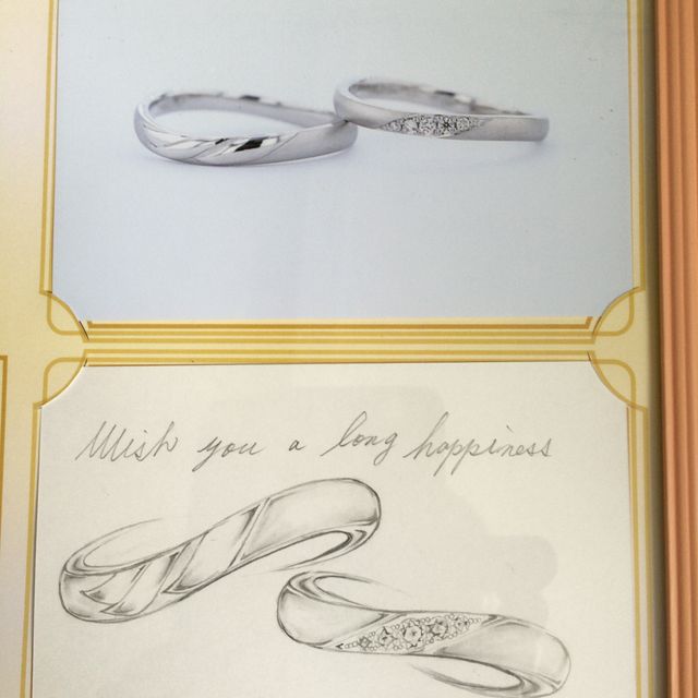 【JEWELRY  KAMATA(ジュエリーかまた)の口コミ】 他店で既存の指輪をみたがしっくりくるのがなく、フルオーダーならどうだ…