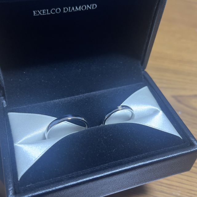 【エクセルコダイヤモンド(EXELCO DIAMOND)の口コミ】 太い指輪を探し、何件か見に行きましたがなかなか納得いくような太さやデ…